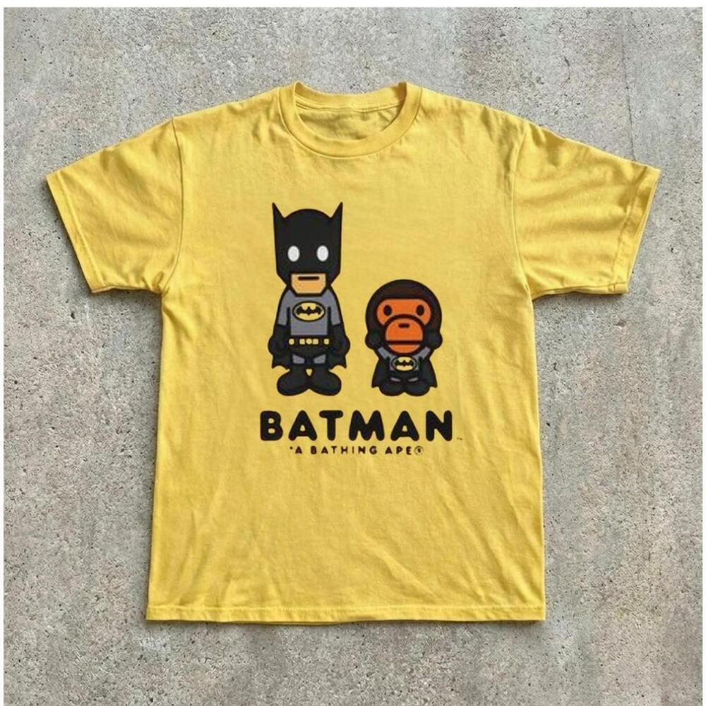Yellow Bape X Batman Tee